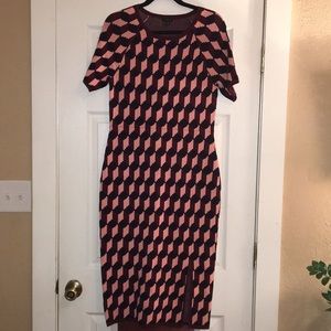 Ann Taylor Geometric Knit Dress